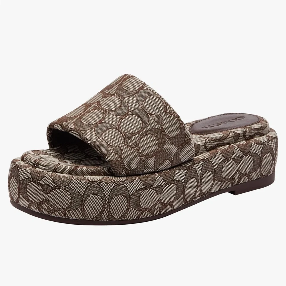 Coach Womens Daisy Pump in Crystal Signature Jacquard - Picture 1 of 5